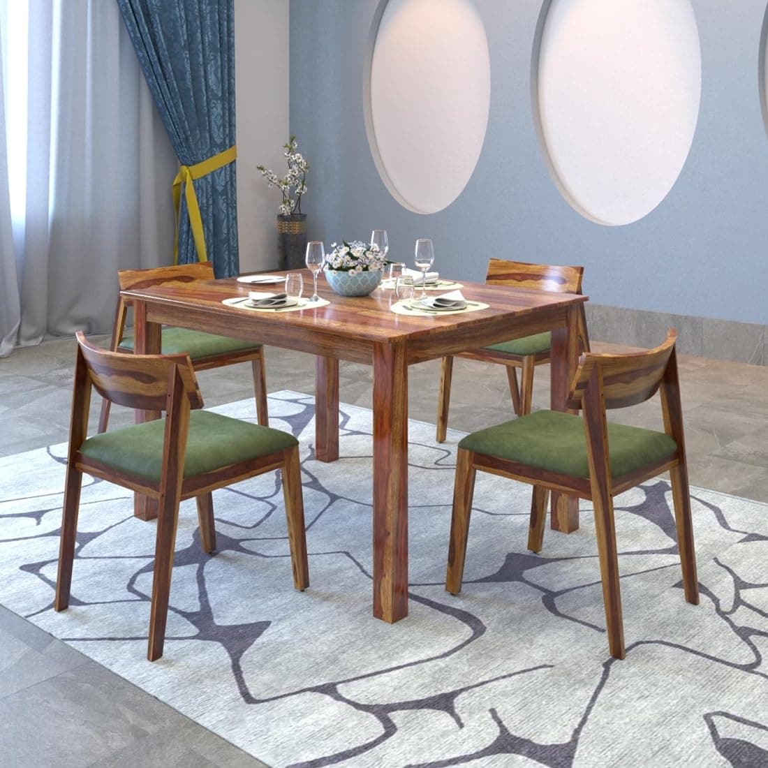 Best Dining Table With 4 Seater: 5 Premium Wooden Dining Sets